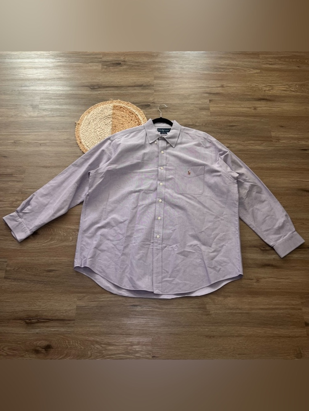 Ralph Lauren Men's Light Purple Button-Down Shirt